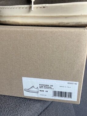 Rick Owens Low Sneaks in Dust/Milk